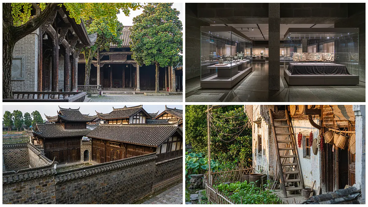 经世致用·湖湘文脉线沿途场景：岳麓书院讲堂、湖南博物院展陈、曾国藩故居富厚堂、齐白石故居